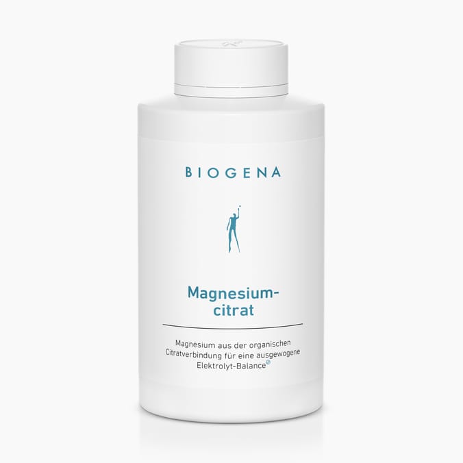 Biogena, Magnesium-citrat, Flasche, weiß, Magnesium aus der organischen Citratverbindung für eine ausgewogene Elektrolyt-Balance®