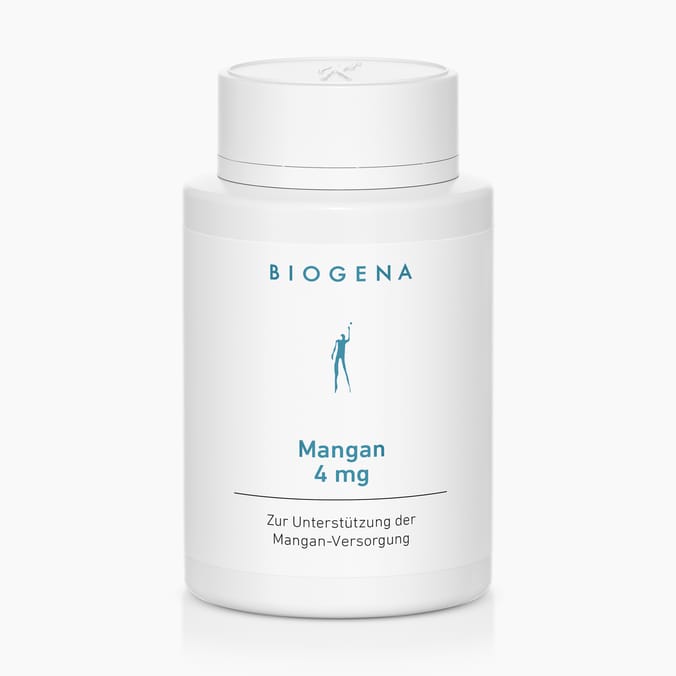 Biogena, Mangan 4 mg, Flasche, weiß, Zur Unterstützung der Mangan-Versorgung