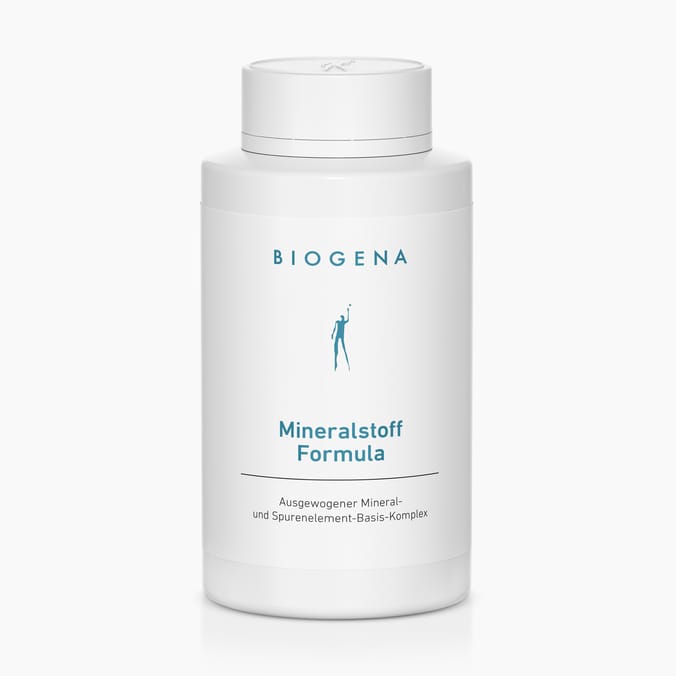 Biogena, Mineralstoff Formula, Flasche, weiß, Ausgewogener Mineral- und Spurenelement-Basis-Komplex