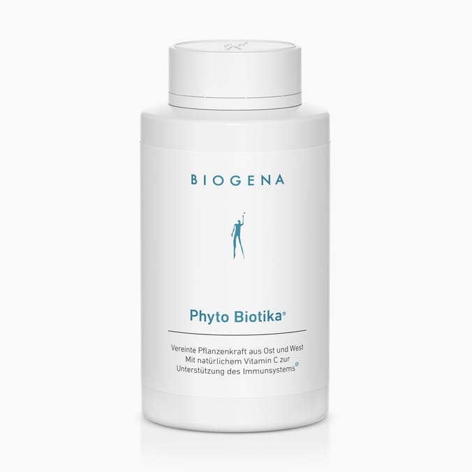 Biogena, Phyto Biotika®, Flasche, weiß, Vereinte Pflanzenkraft aus Ost und West Mit natürlichem Vitamin C zur Unterstützung des Immunsystems®