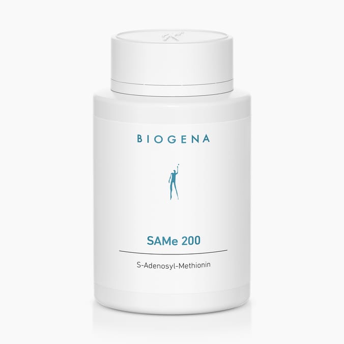 Biogena, SAMe 200, Flasche, weiss, S-Adenosyl-Methionin
