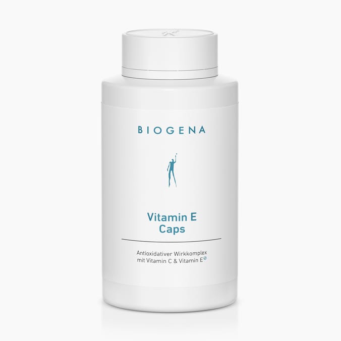 Biogena, Vitamin E Caps, Flasche, weiß, Antioxidativer Wirkkomplex mit Vitamin C & Vitamin E®