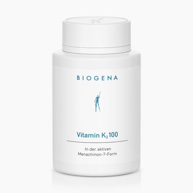 Biogena, Vitamin K₂ 100, Bottiglia, bianco, Nella forma attiva di menachinone-7