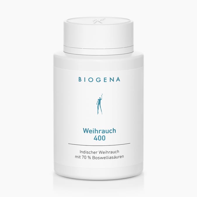 Biogena, Weihrauch 400, Flasche, weiß, Indischer Weihrauch mit 70 % Boswelliasäuren