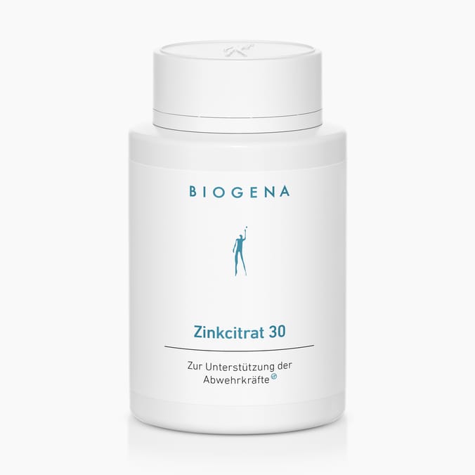 Biogena, Zinkcitrat 30, Flasche, weiß, Zur Unterstützung der Abwehrkräfte®