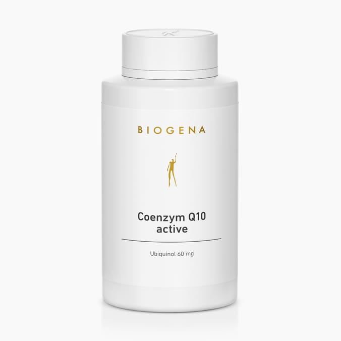 Biogena, Coenzym Q10 active, Bottle, white, Ubiquinol 60 mg