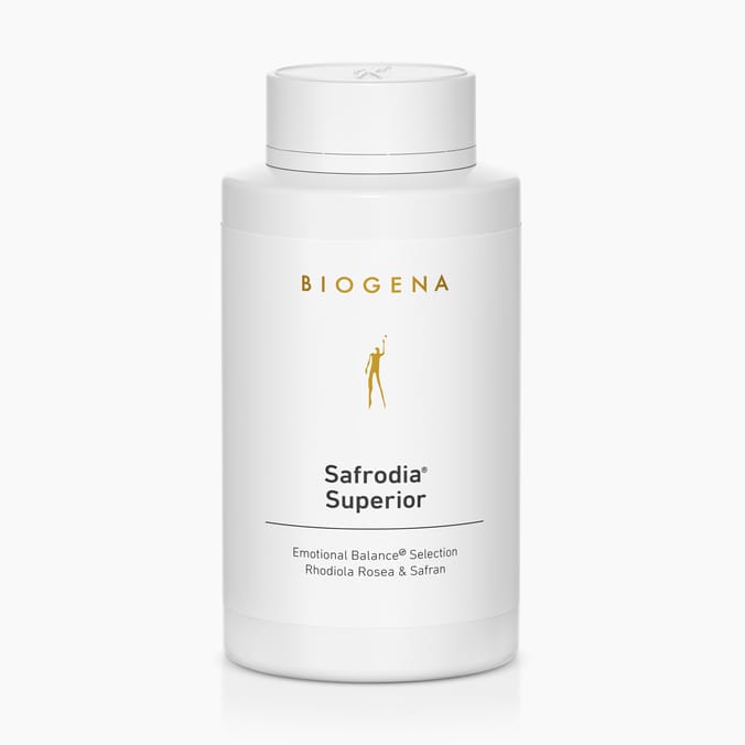 Biogena, Safrodia® Superior, Flasche, weiß, Emotional Balance® Auswahl Rhodiola Rosea & Safran