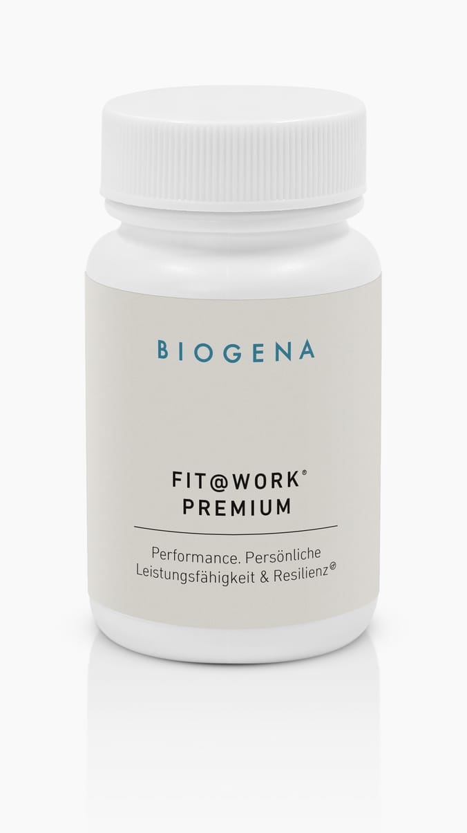 Biogena, FIT@WORK® PREMIUM, Flasche, weiß, Performance. Persönliche Leistungsfähigkeit & Resilienz®