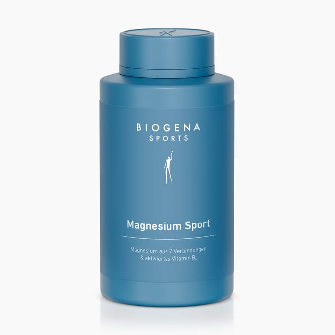 Magnesium Sport Biogena Sports, Magnesium Sport, Flasche, petrol, Magnesium aus 7 Verbindungen & aktiviertes Vitamin B6