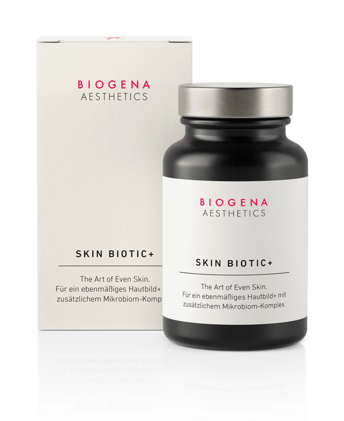 Biogena Aesthetics, SKIN BIOTIC+, Sticlă, alb, Arta unei pieli uniforme.