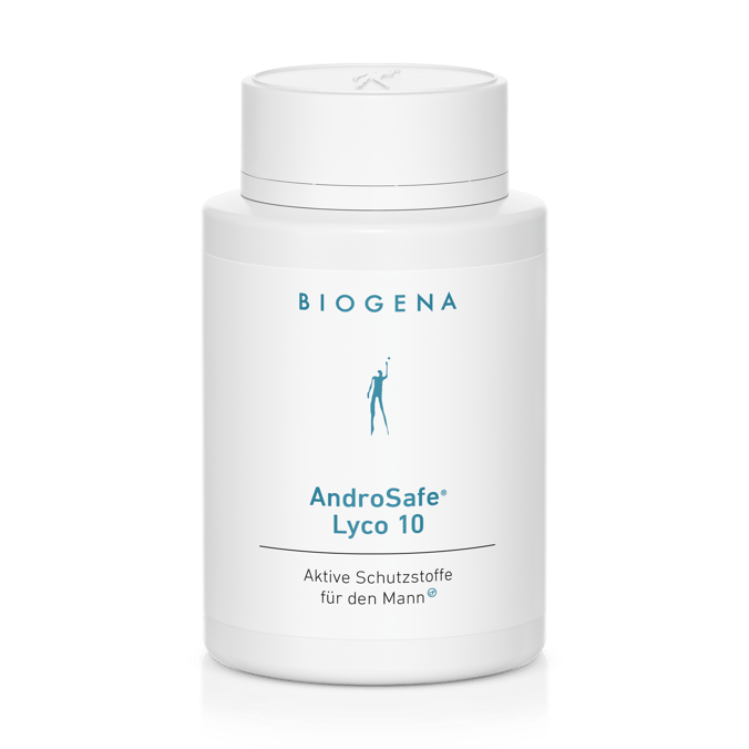 Biogena, AndroSafe® Lyco 10, Sticlă, alb, Substanțe de protecție active pentru bărbat®
