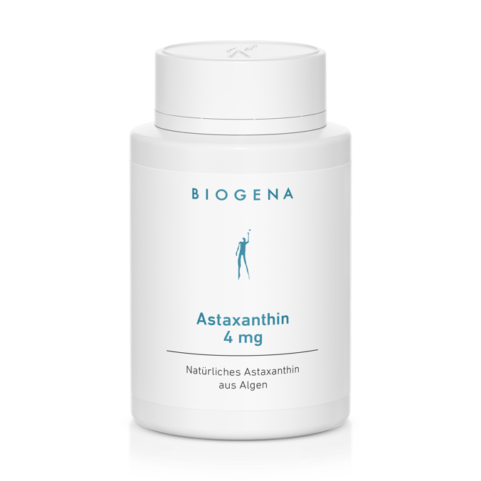 Biogena, Astaxanthin 4 mg, Sticlă, alb, Astaxantină naturală din alge