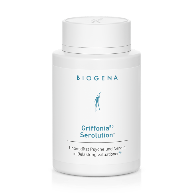 Biogena, Griffonia⁵⁰ Serolution®, Sticlă, alb, Susține psihicul și nervii în situații de solicitare®
