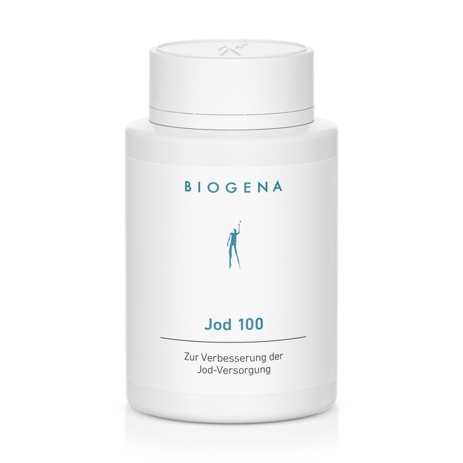 Biogena, Jod 100, Sticlă, alb, Pentru îmbunătățirea aportului de iod