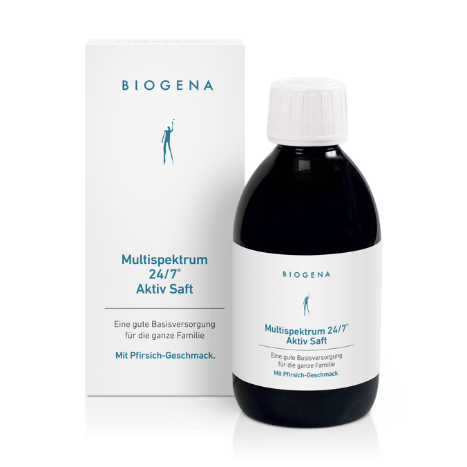 Biogena, Multispektrum 24/7® Aktiv Saft, Sticlă, alb, O bună aprovizionare de bază pentru întreaga familie