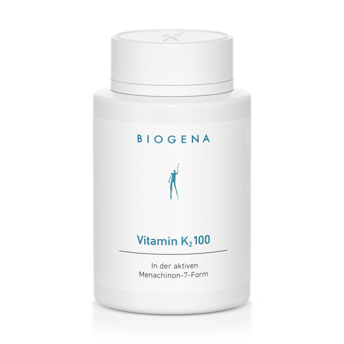 Biogena, Vitamin K₂ 100, Sticlă, alb, În forma activă de menachinon-7