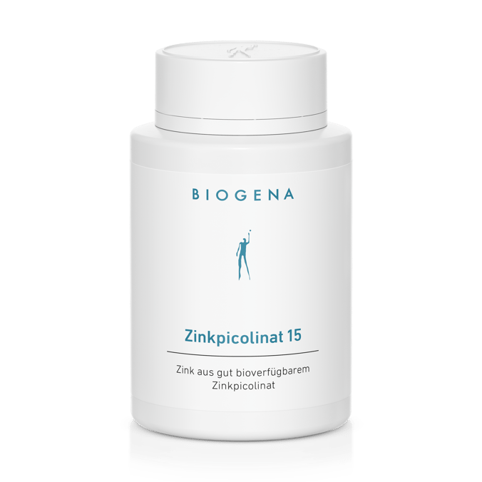 Biogena, Zinkpicolinat 15, Sticlă, alb, Zinc din picolinat de zinc bine biodisponibil