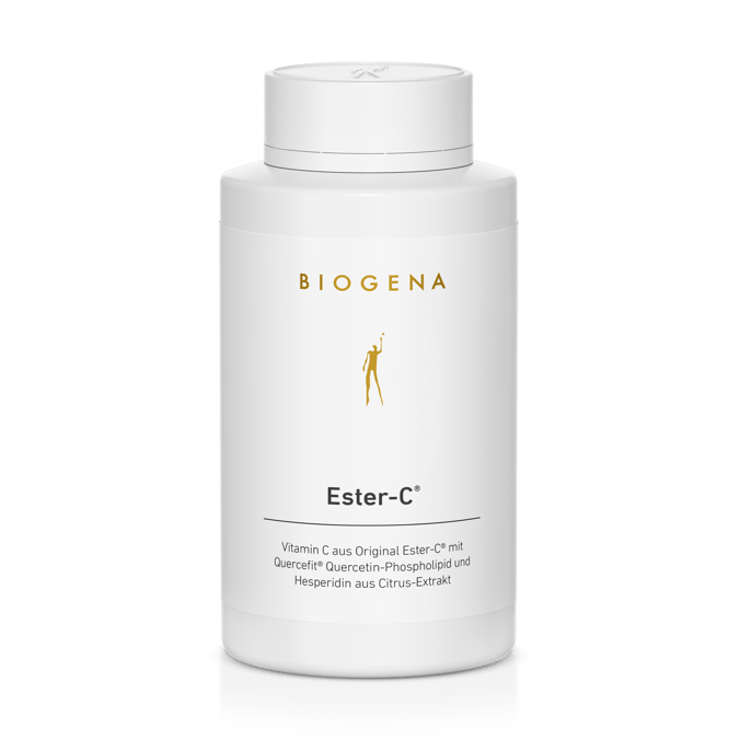 Biogena, Ester-C®, Sticlă, alb, Vitamina C din Ester-C® original cu Quercefit® fosfolipid de quercetină și hesperidină din extract de citrice