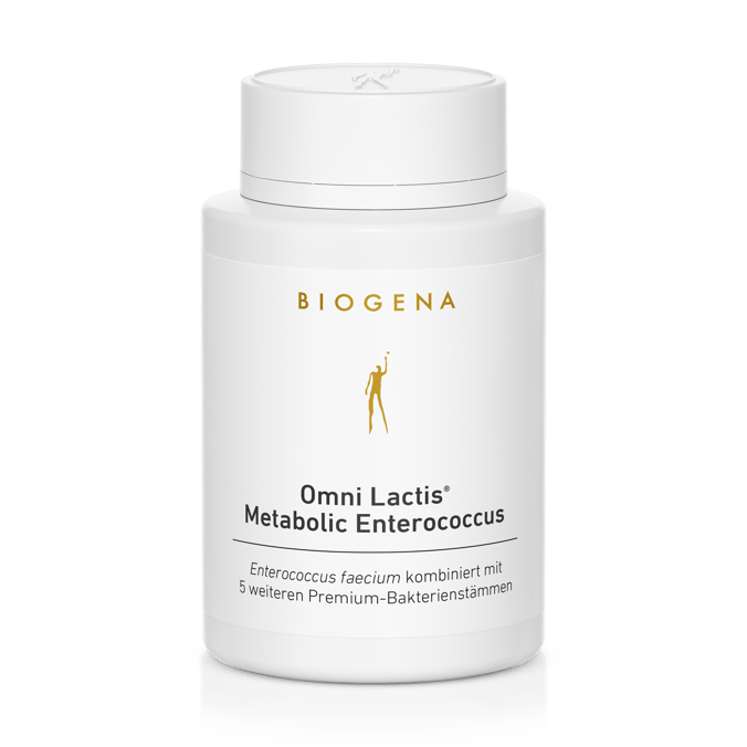 Biogena, Omni Lactis® Metabolic Enterococcus, Flasche, weiß, Enterococcus faecium kombiniert mit 5 weiteren Premium-Bakterienstämmen