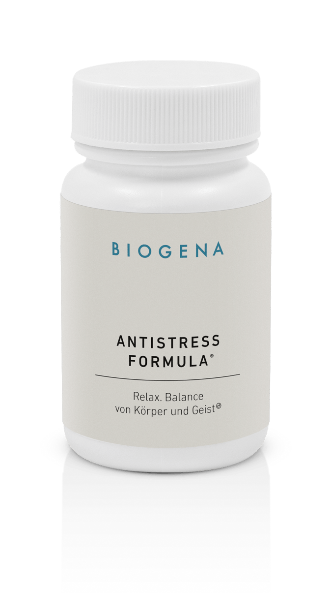 Biogena, ANTISTRESS FORMULA®, Sticlă, alb, Relaxare. Echilibrul corpului și al minții®