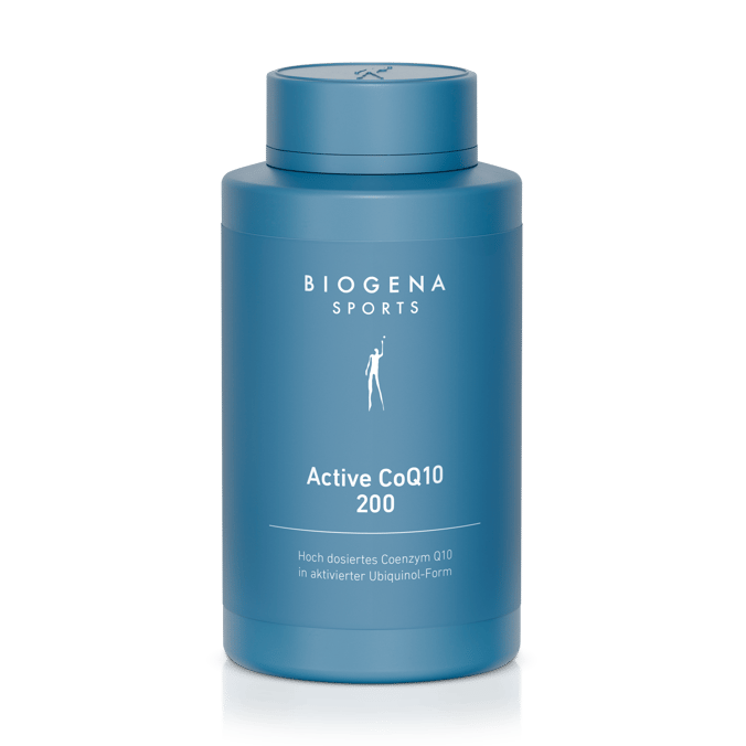 Biogena Sports, Active CoQ10 200, Sticlă, petrol, Coenzima Q10 cu doză mare în formă de ubichinol activată