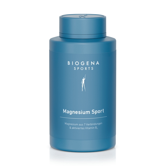 Biogena Sports, Magnesium Sport, Sticlă, petrol, Magneziu din 7 compuși și vitamina B6 activată