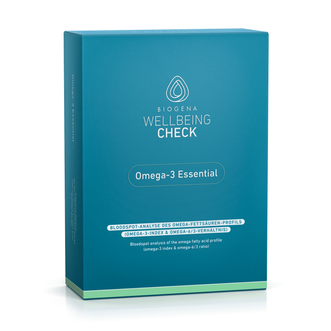 Biogena, WELLBEING CHECK, Carton, petrol, Omega-3 Essential