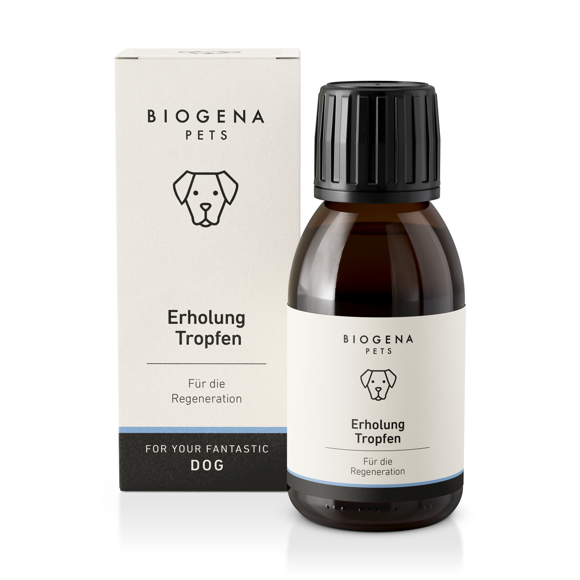 biogena_pets_erholung_tropfen_produktbild_mit_verpackung_und_braunglasflasche_ergnzungsfuttermittel_fuer_hunde_zur_unterstuetzung_der_regeneration