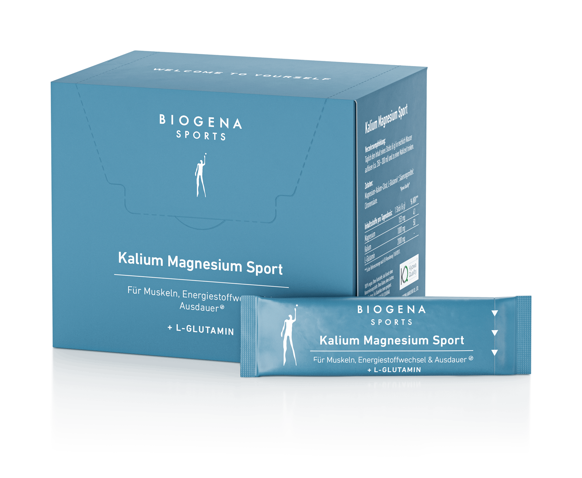 Biogena Sports, Kalium Magnesium Sport, Karton, petrol, Für Muskeln, Energiestoffwechsel & Ausdauer®