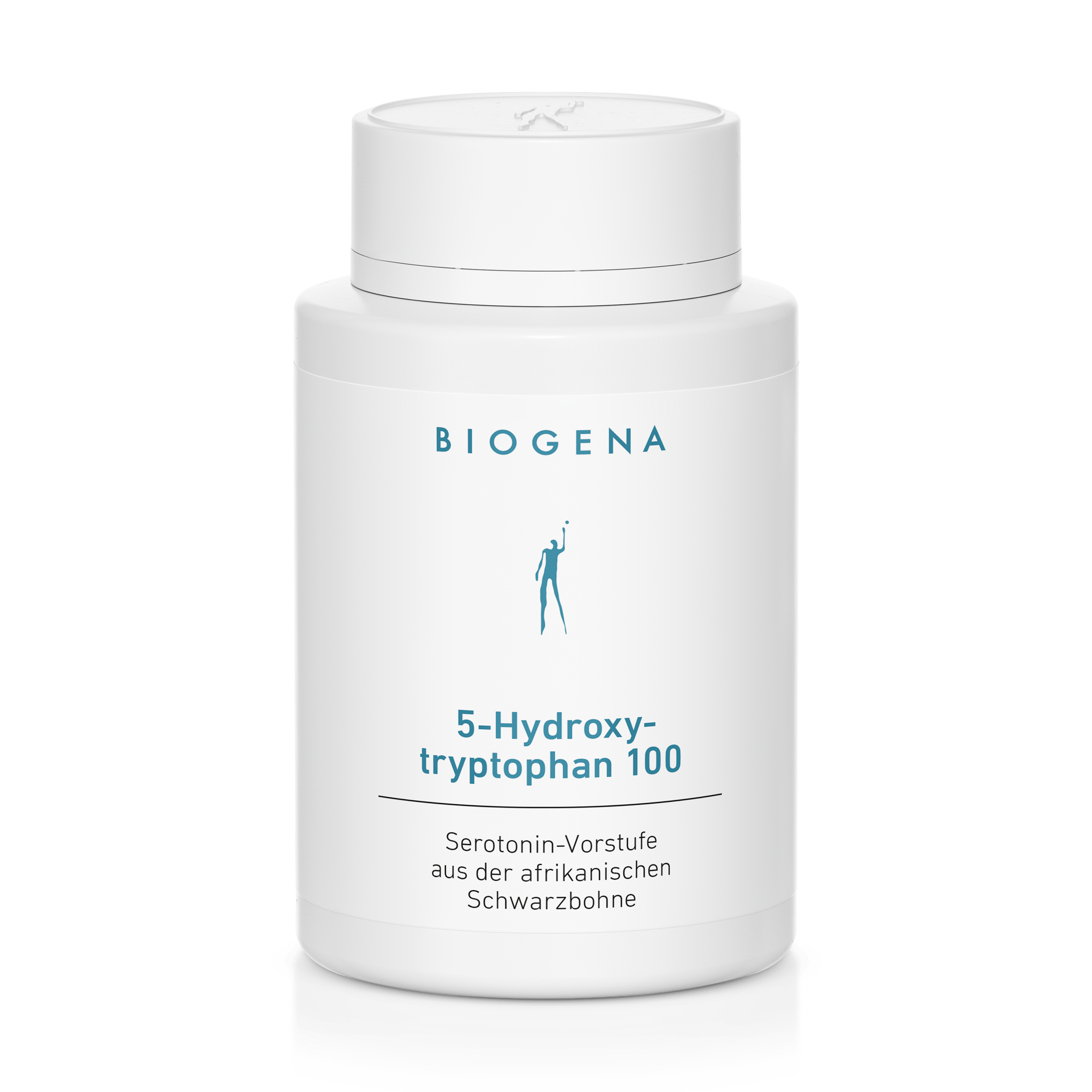Biogena, 5-Hydroxy-tryptophan 100, Sticlă, alb, Precursor al serotoninei din fasolea neagră africană