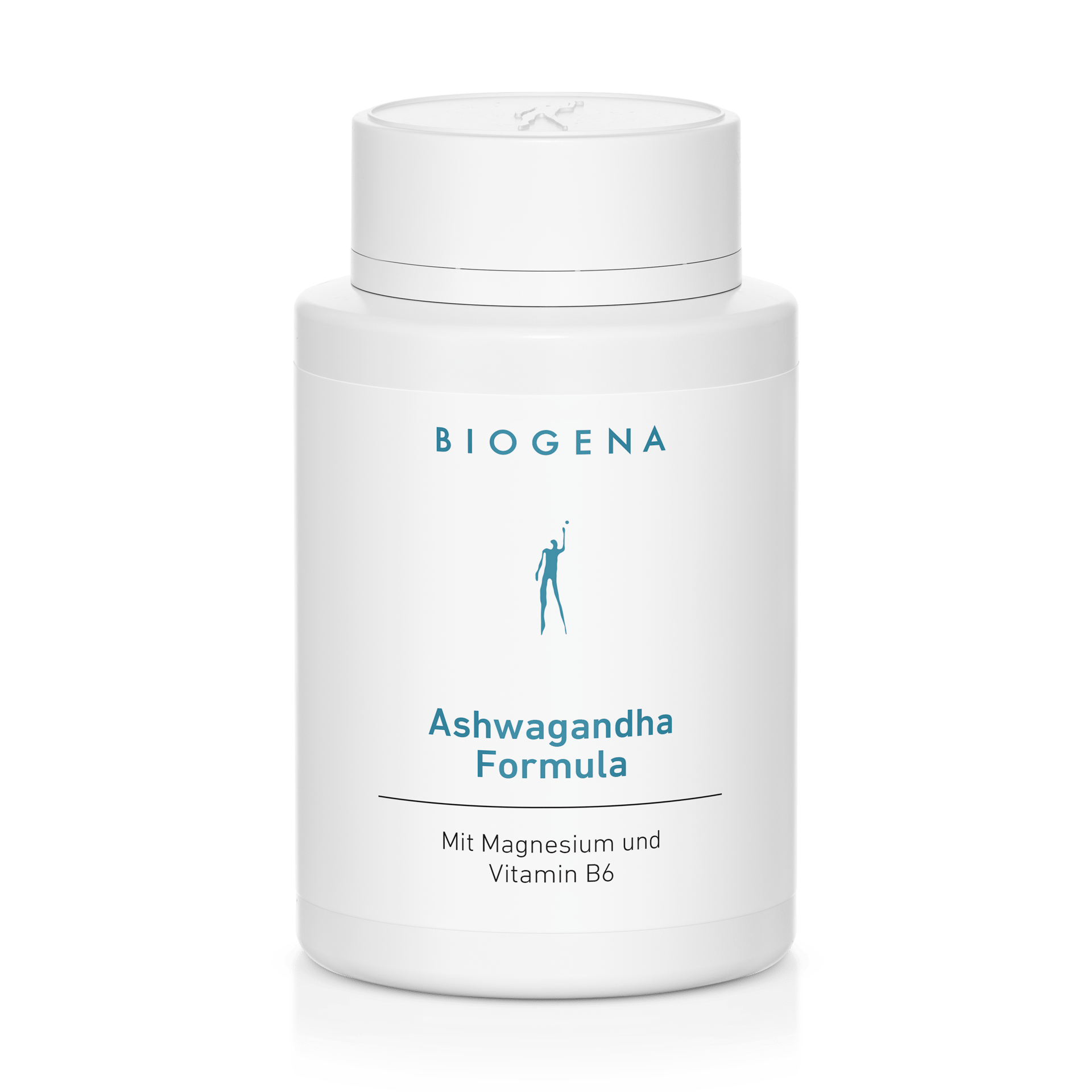 Biogena, Ashwagandha Formula, Flasche, weiß, Mit Magnesium und Vitamin B6
