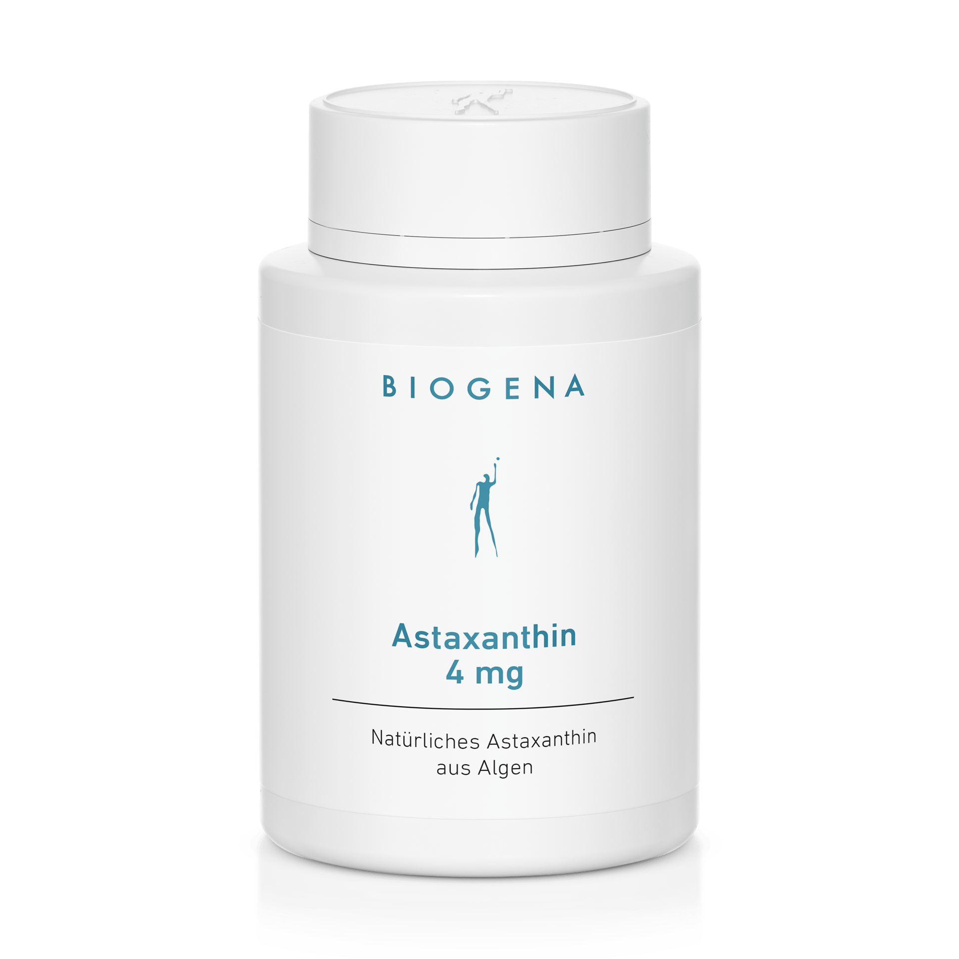 Biogena, Astaxanthin 4 mg, Flasche, weiß, Natürliches Astaxanthin aus Algen