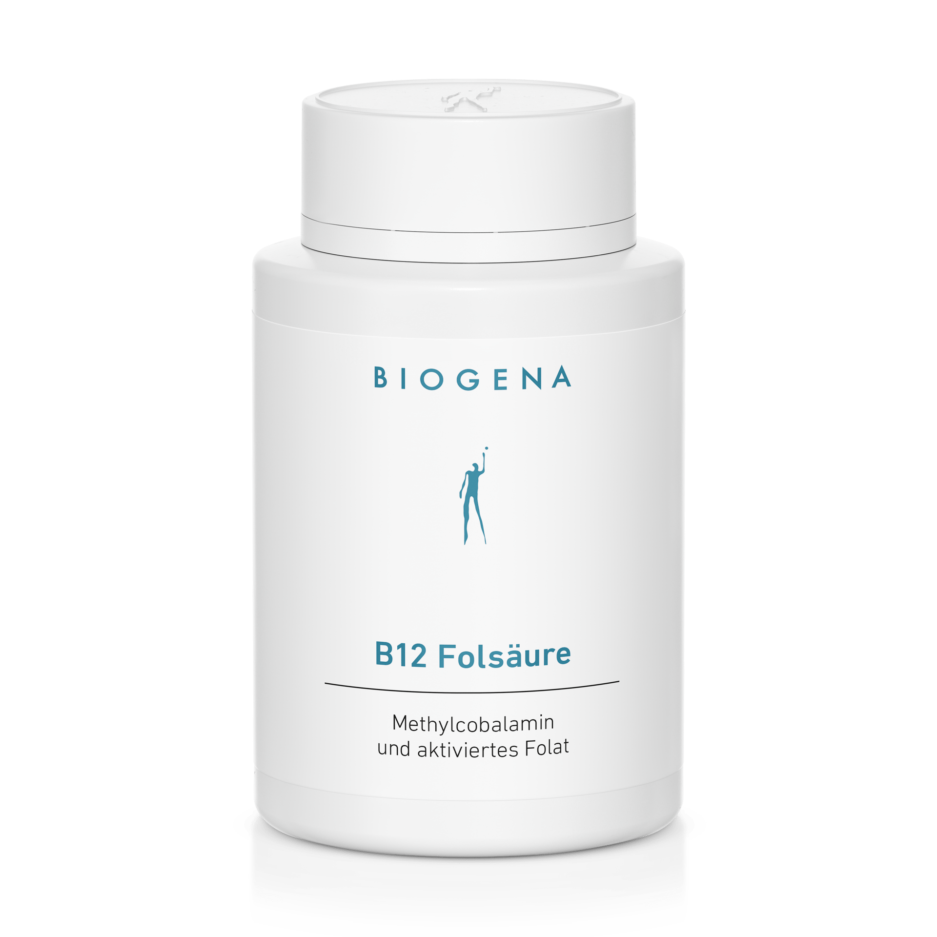 Biogena, B12 Folsäure, Butelka, biały, Metylokobalamina i aktywowany folian