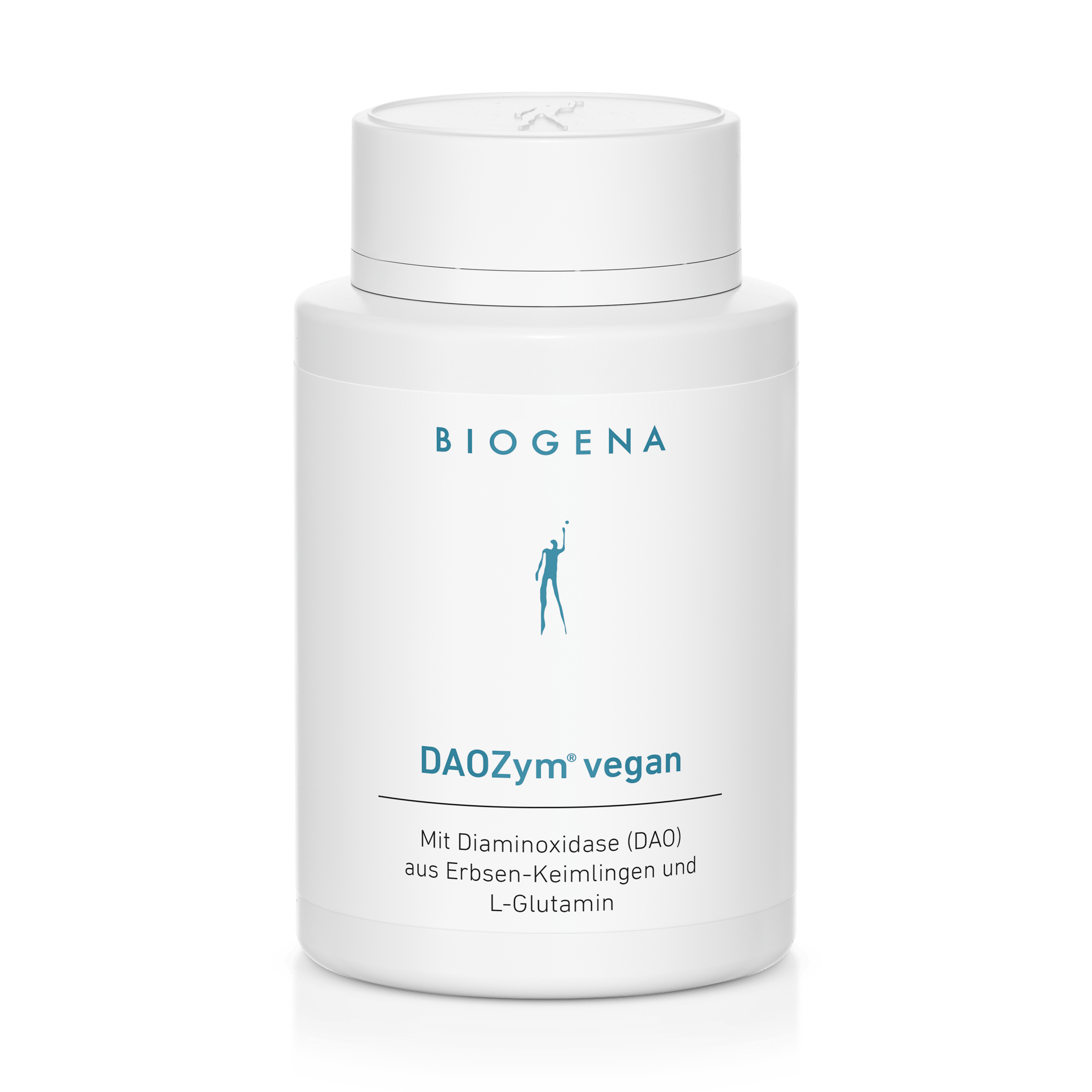 Biogena, DAOZym® vegan, Boca, bijela, S diaminooksidazom (DAO) iz klica graška i L-glutaminom