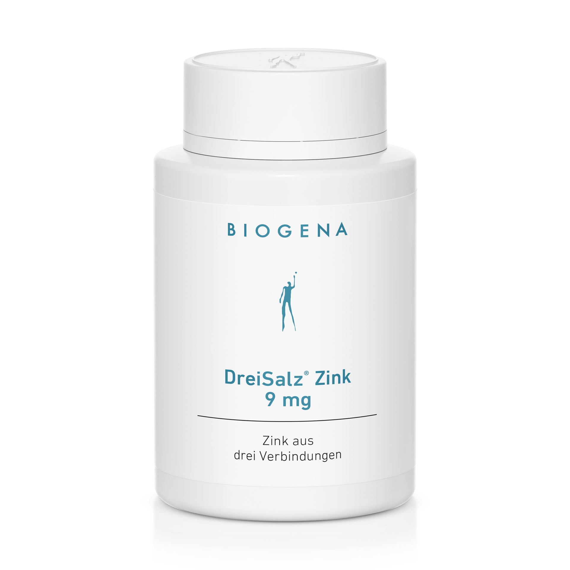 Biogena, DreiSalz® Zink 9 mg, Flasche, weiß, Zink aus drei Verbindungen