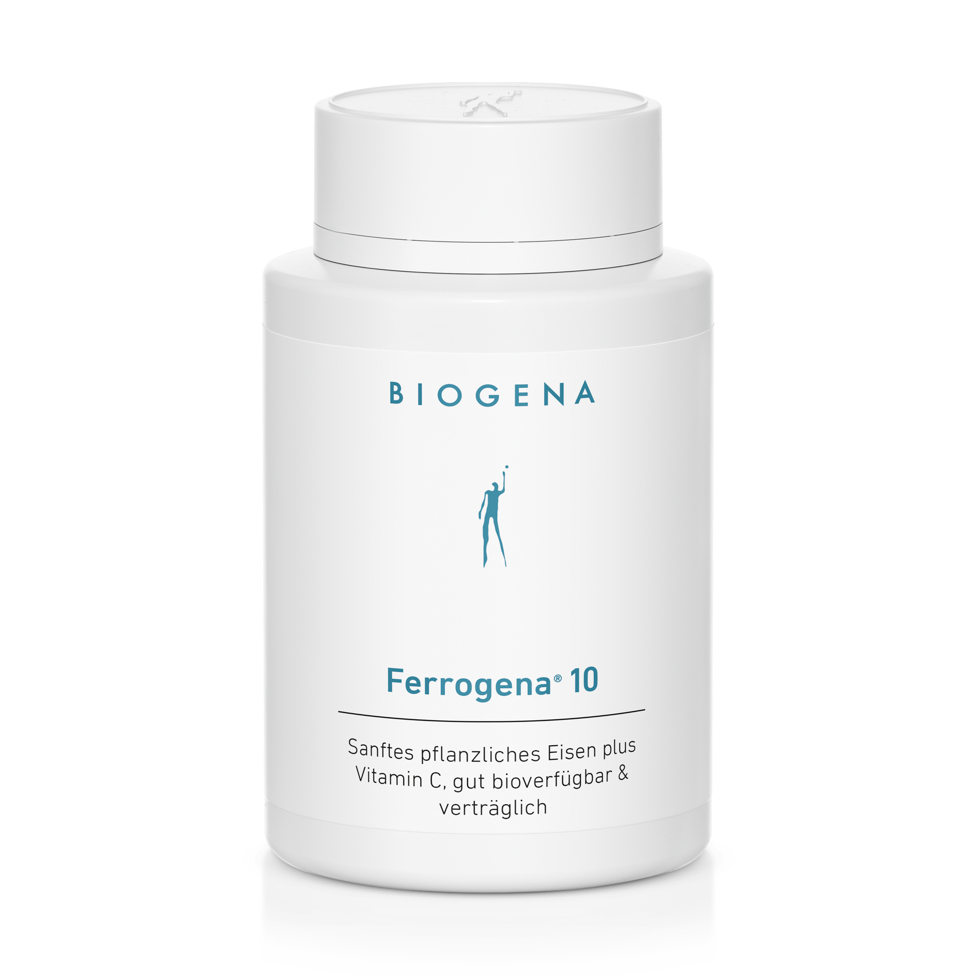 Biogena, Ferrogena® 10, Flasche, weiß, Sanftes pflanzliches Eisen plus Vitamin C, gut bioverfügbar & verträglich