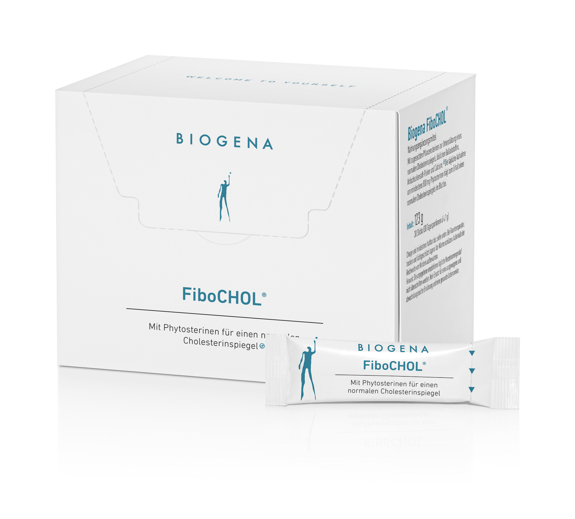 Biogena, FiboCHOL®, Carton, blanc, Avec des phytostérols pour un taux de cholestérol normal