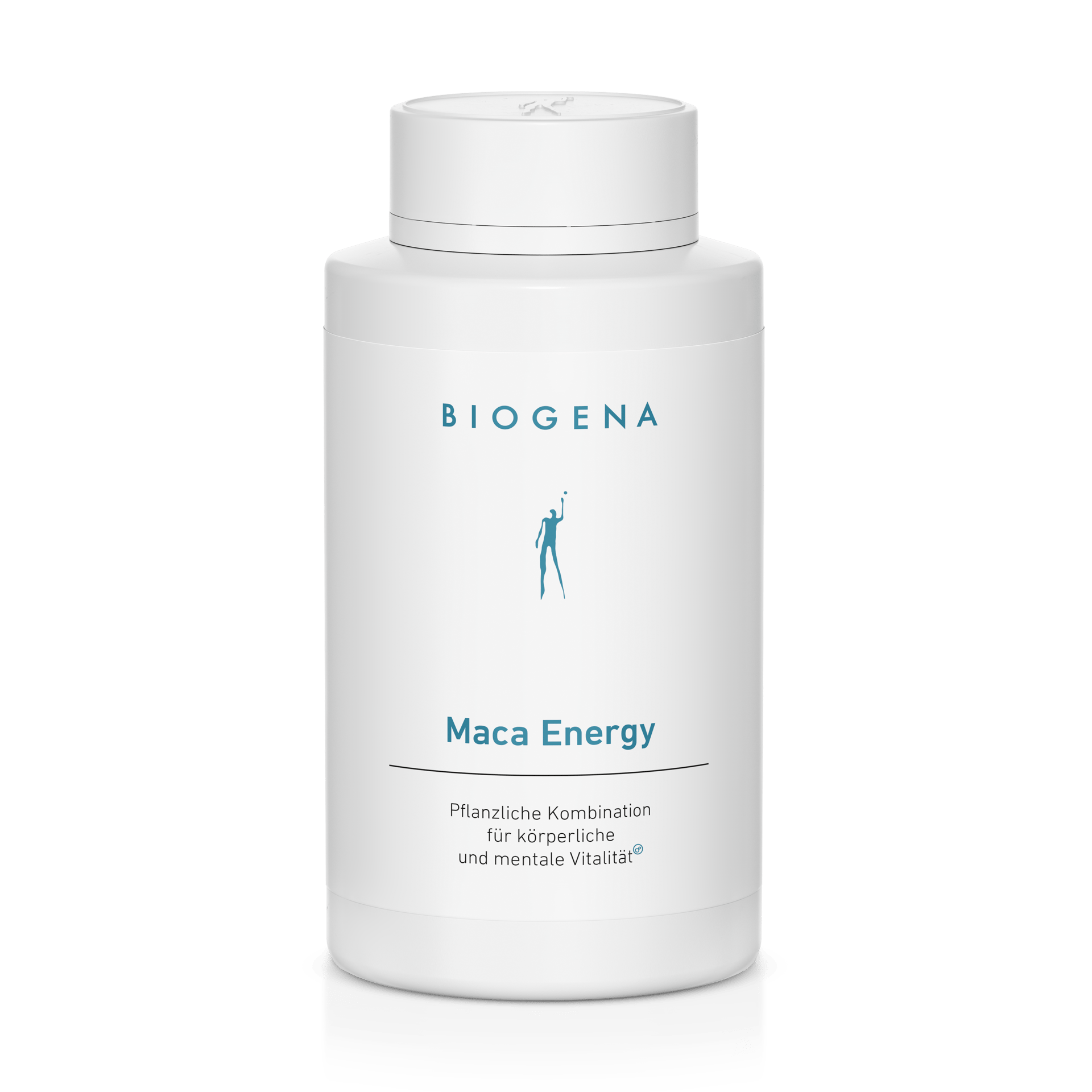 Biogena, Maca Energy, Bouteille, blanc, Combinaison végétale pour la vitalité physique et mentale®