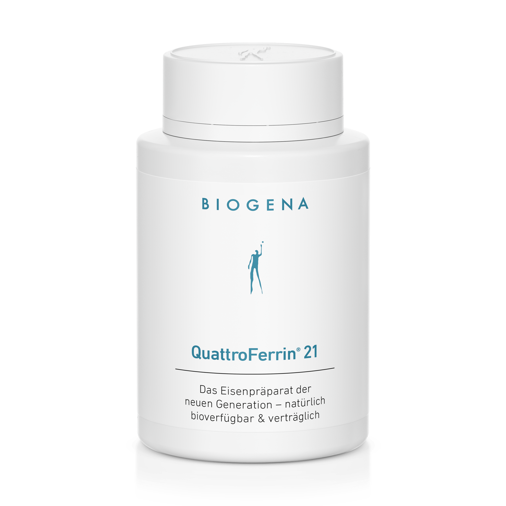 Biogena, QuattroFerrin® 21, Flasche, weiß, Das Eisenpräparat der neuen Generation – natürlich bioverfügbar & verträglich