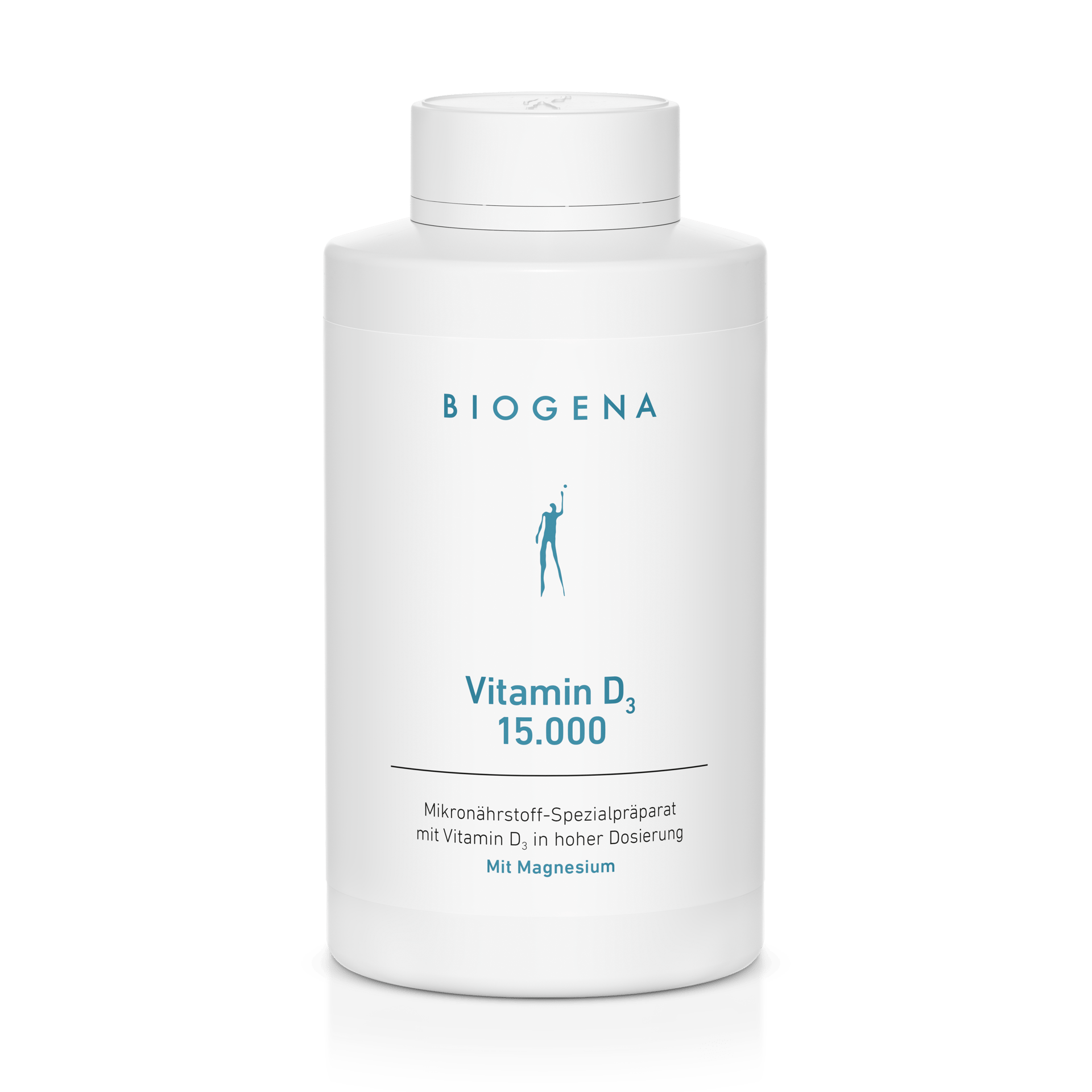 Biogena, Vitamin D₃ 15.000, Bottiglia, bianco, Preparato speciale di micronutrienti con vitamina D₃ ad alto dosaggio Con magnesio