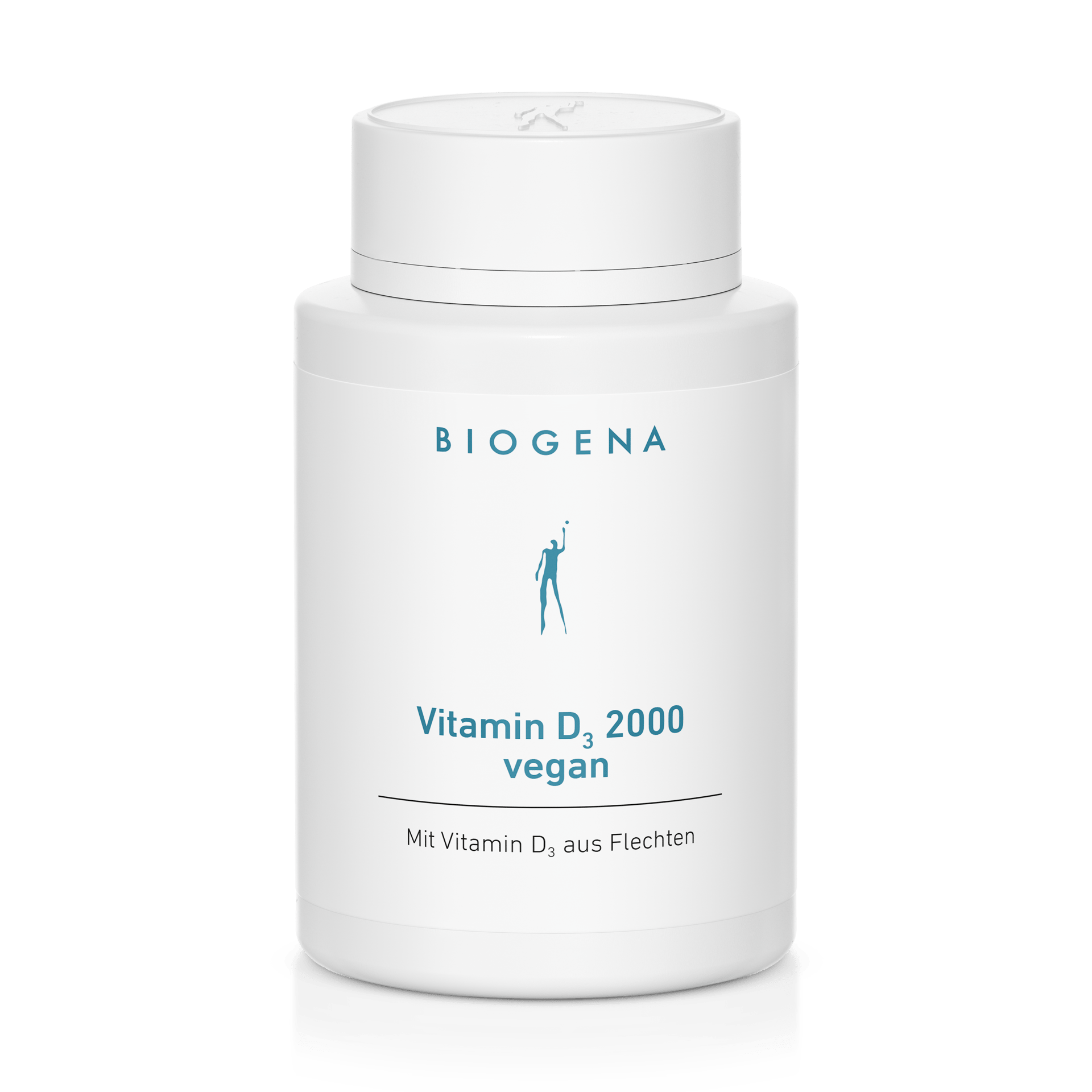 Biogena, Vitamin D₃ 2000 vegan, Flasche, weiß, Mit Vitamin D₃ aus Flechten