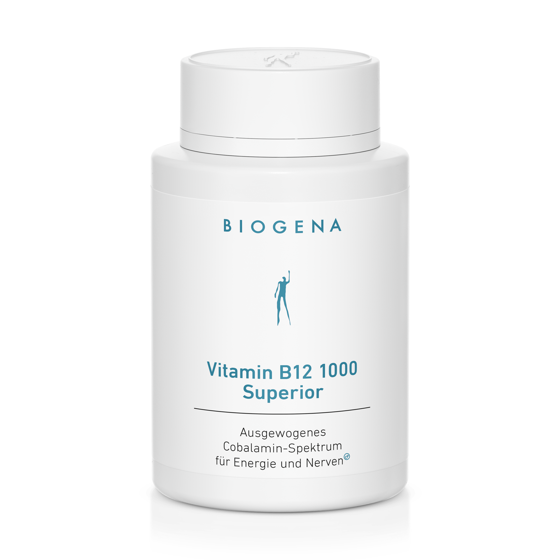 Biogena, Vitamin B12 1000 Superior, Butelka, biały, Zrównoważone spektrum kobalaminy dla energii i nerwów®