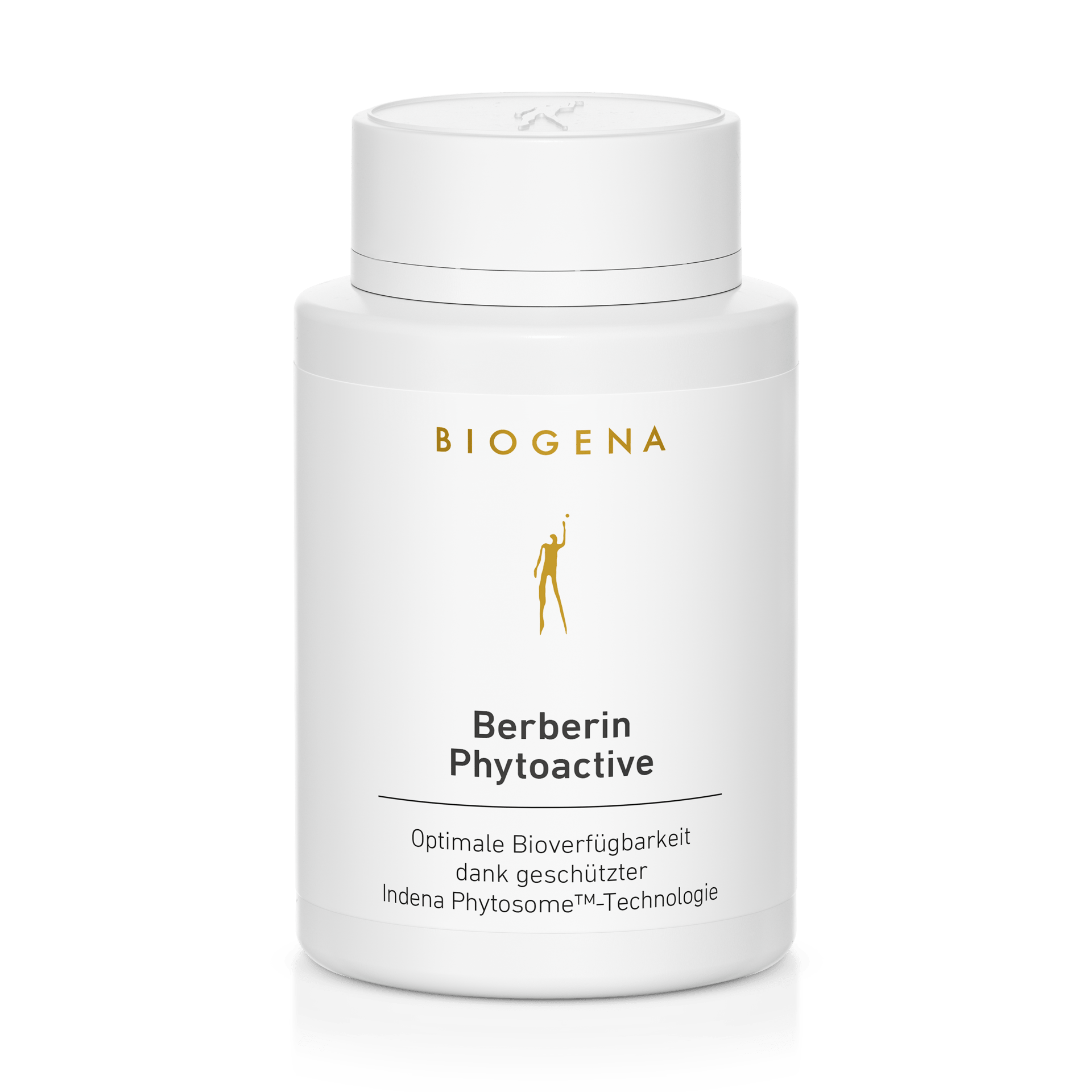 Biogena, Berberin Phytoactive, Bottle, white, Optimal bioavailability thanks to protected Indena Phytosome™ technology