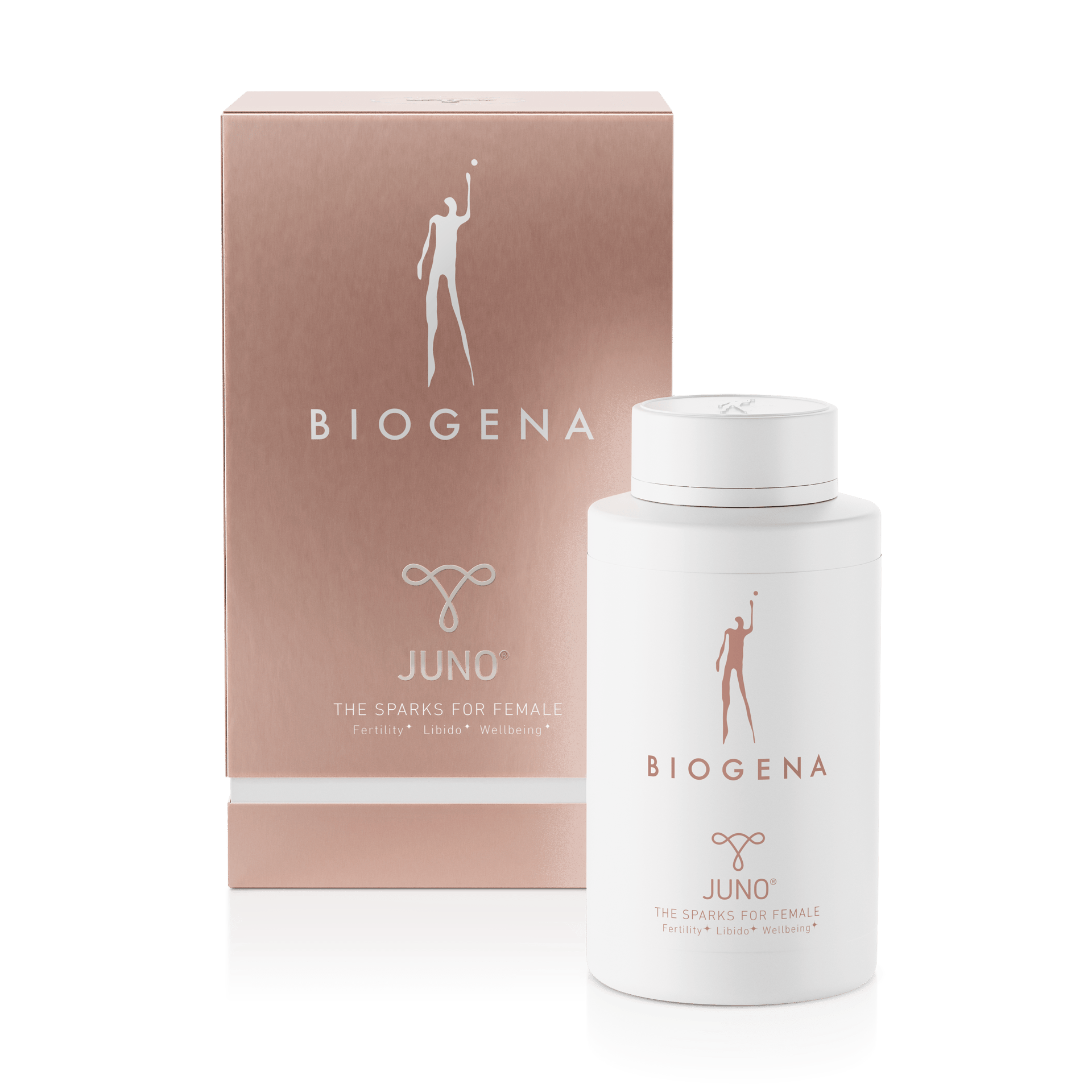 Biogena, JUNO®, Bouteille, blanc, LES ÉTINCELLES POUR FEMMES Fertilité + Libido + Bien-être